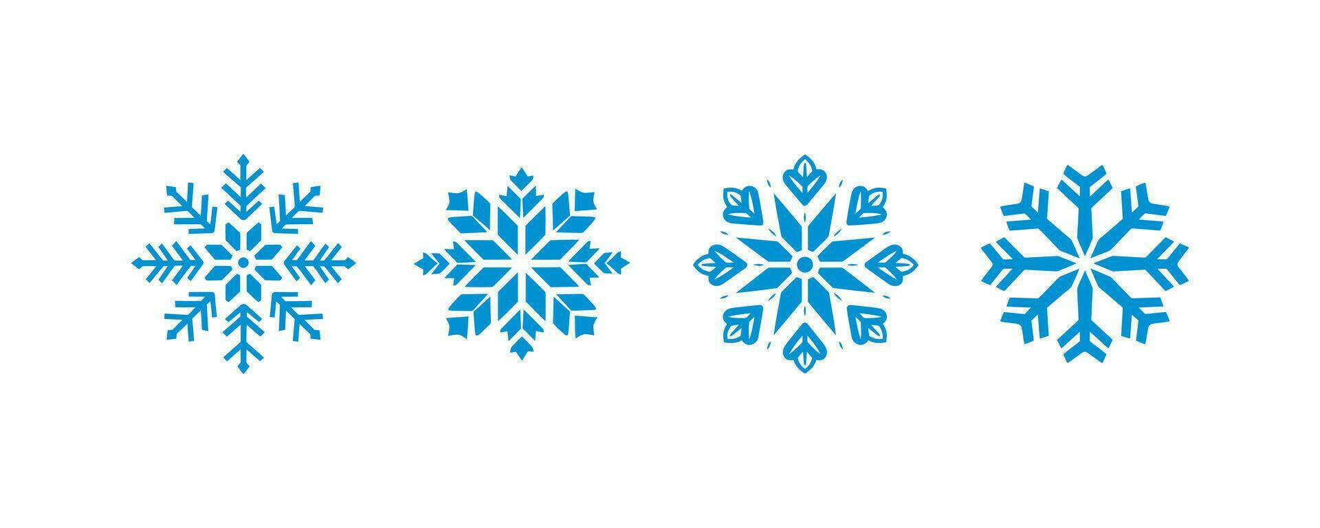 sneeuwvlok icoon set. vector illustratie ontwerp.