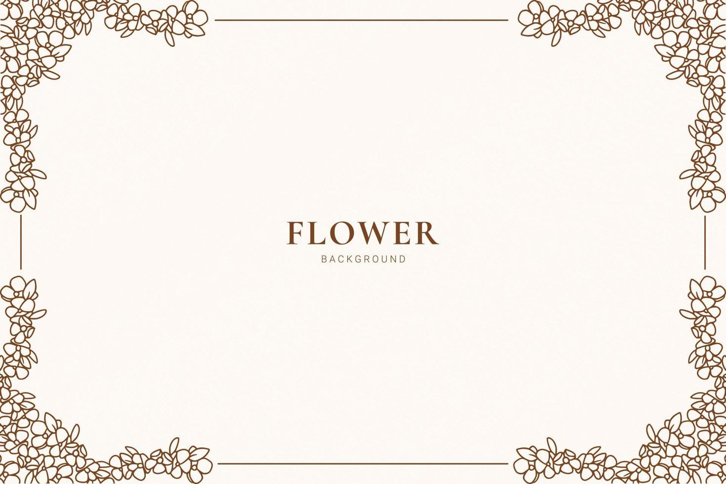 decoratieve bloemen frame achtergrond vector