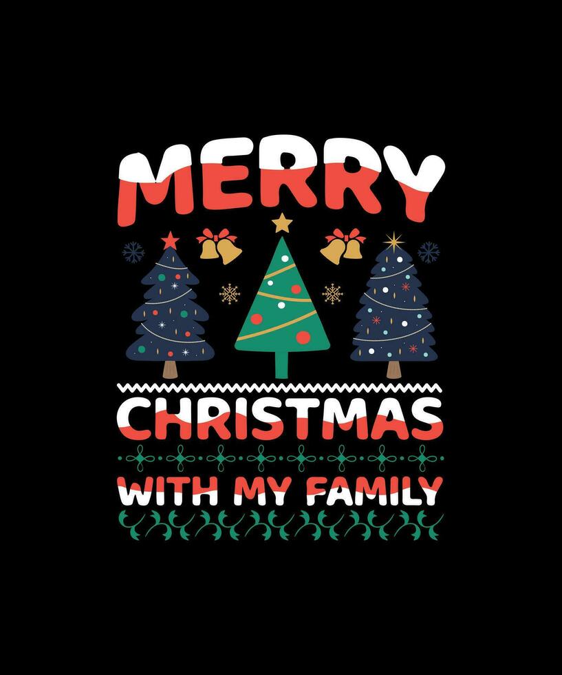 kerst t-shirt ontwerp vector