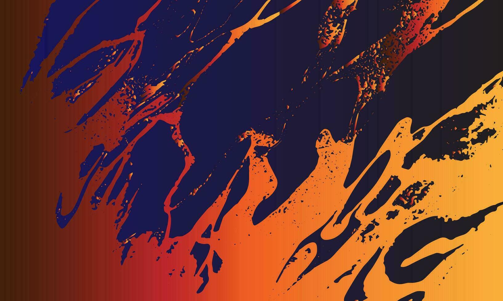 een schilderij van een rood, oranje en blauw achtergrond vector