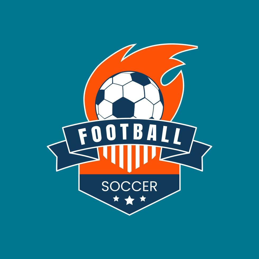 voetbal club embleem. Amerikaans voetbal insigne schild logo. - vector. vector