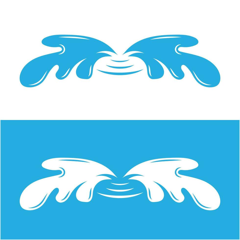 plons water logo vector icoon illustratie ontwerp