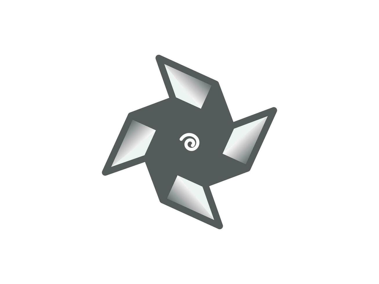 windmolen logo, hernieuwbaar energie logo vector