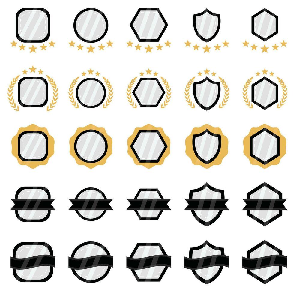 insigne zwart wit illustratie vector