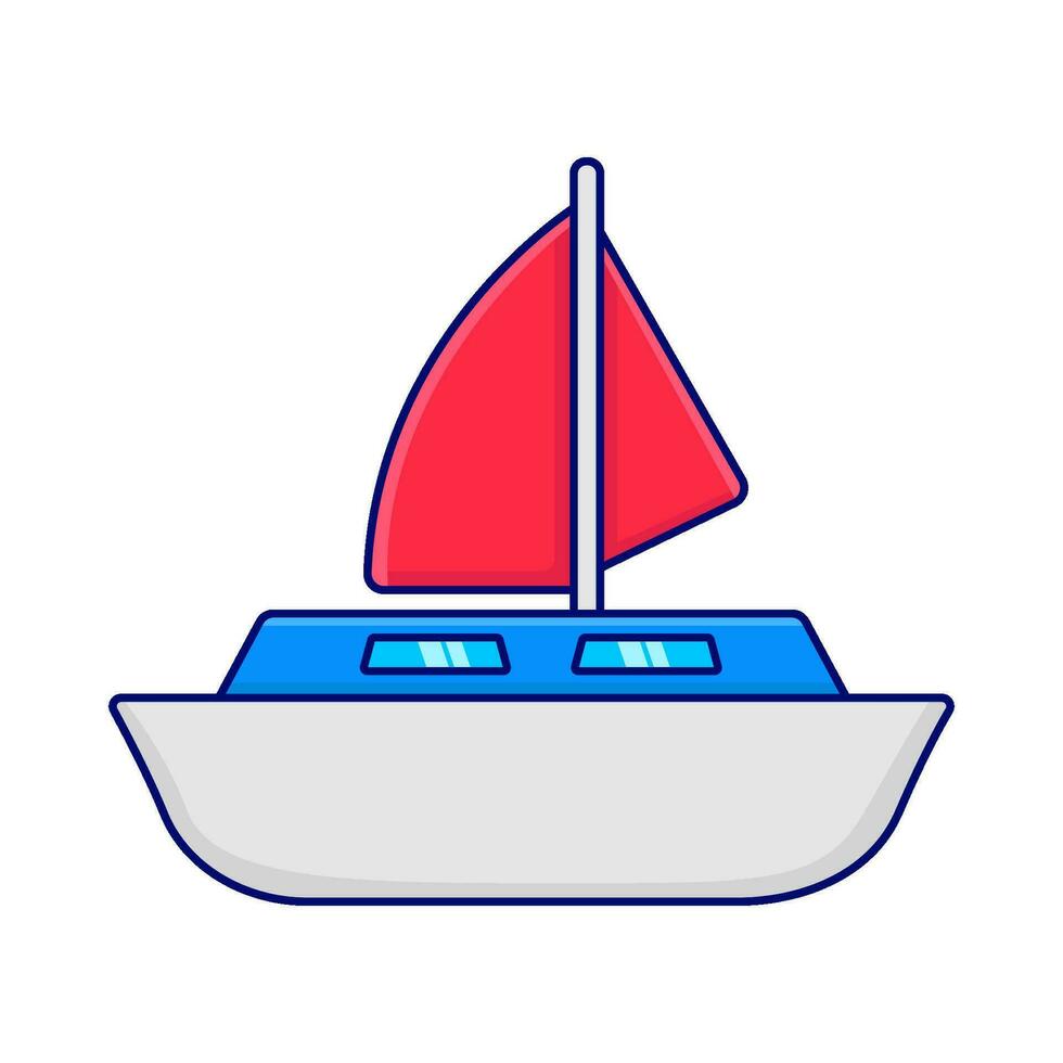 boot vervoer oceaan illustratie vector