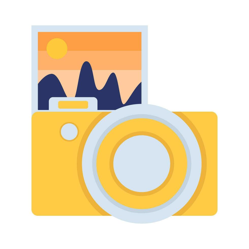 camera fotografie met foto illustratie vector