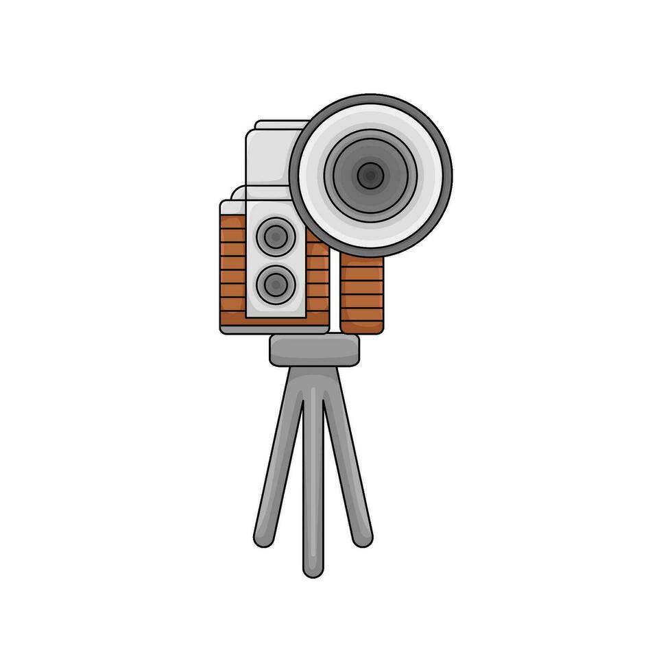 camera foto in statief illustratie vector