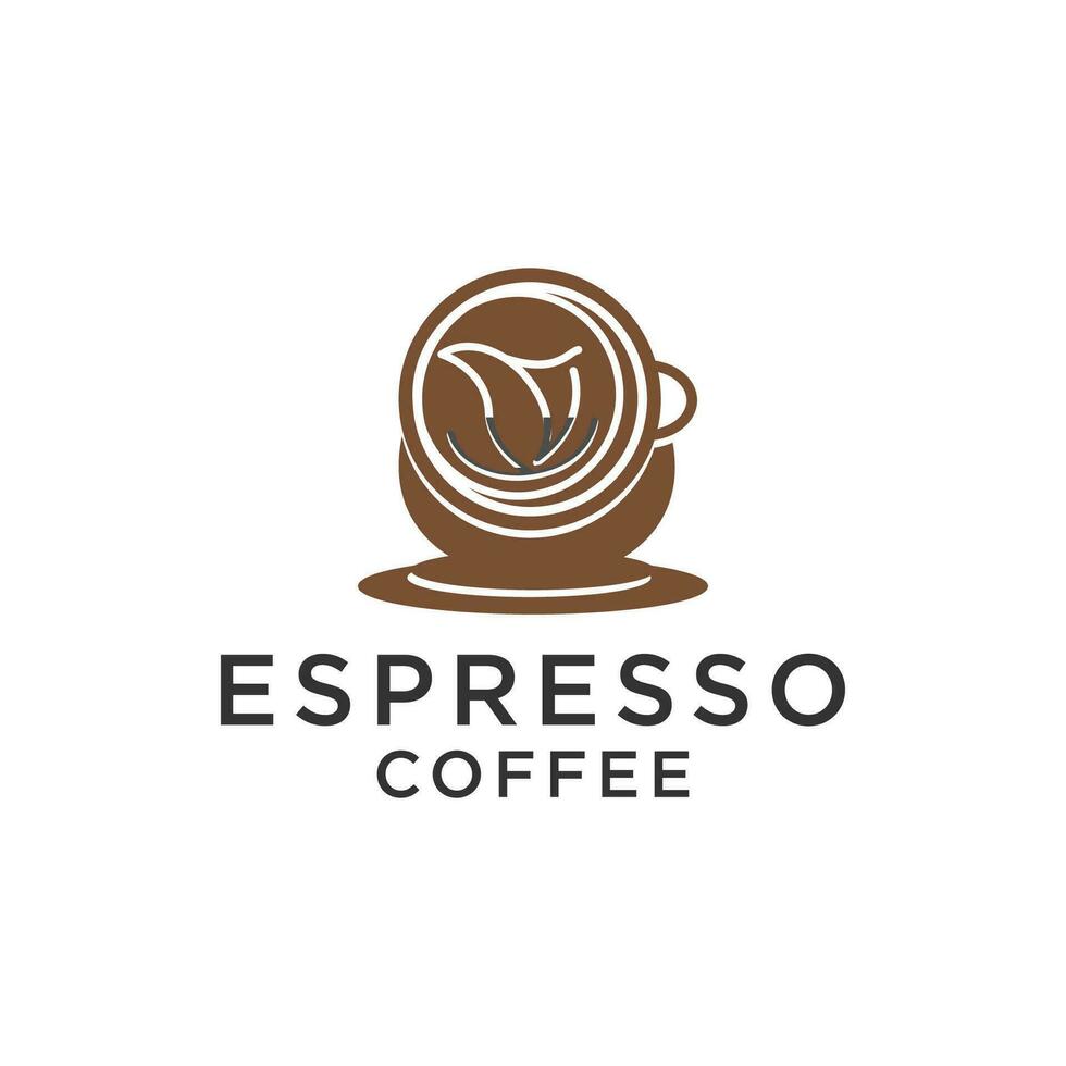 vintage lijntekeningen koffie logo sjabloon vector