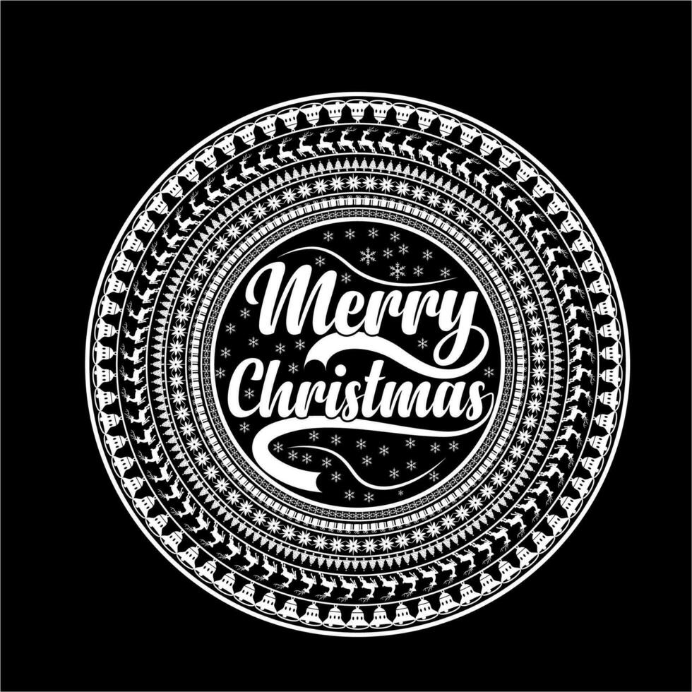 vrolijk Kerstmis belettering typografie citaat. Kerstmis t-shirt ontwerp,, christen religie citaten gezegde voor afdrukken. vrolijk Kerstmis iedereen t-shirt ontwerp vector