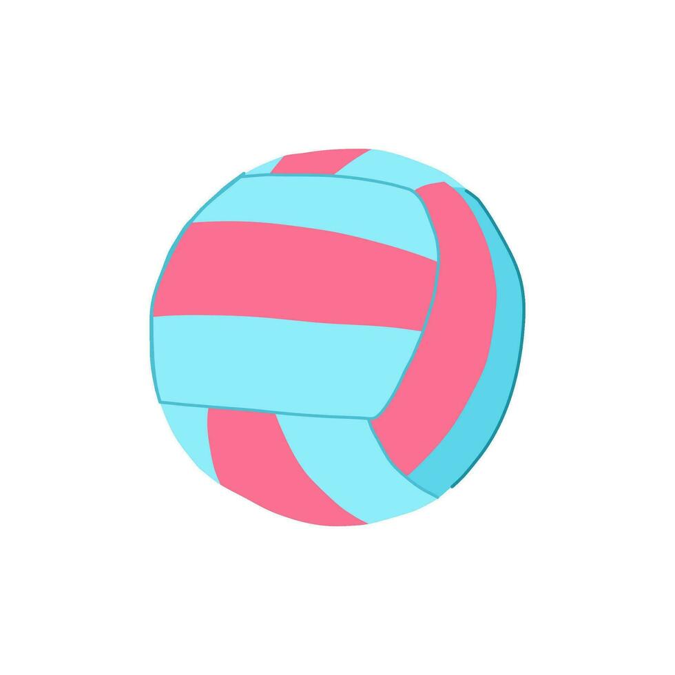 volley volleybal bal tekenfilm vector illustratie