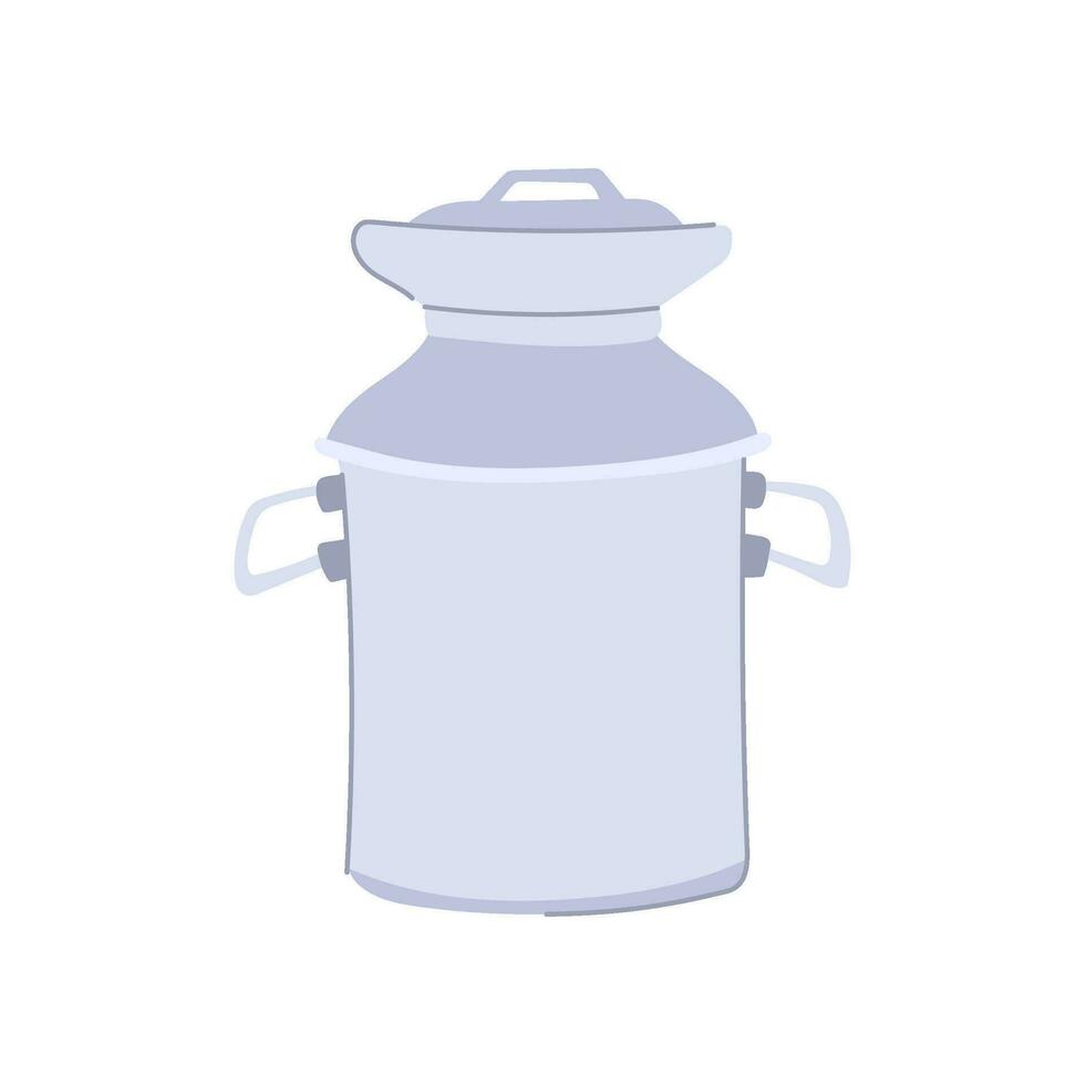 tank metaal melk kan tekenfilm vector illustratie