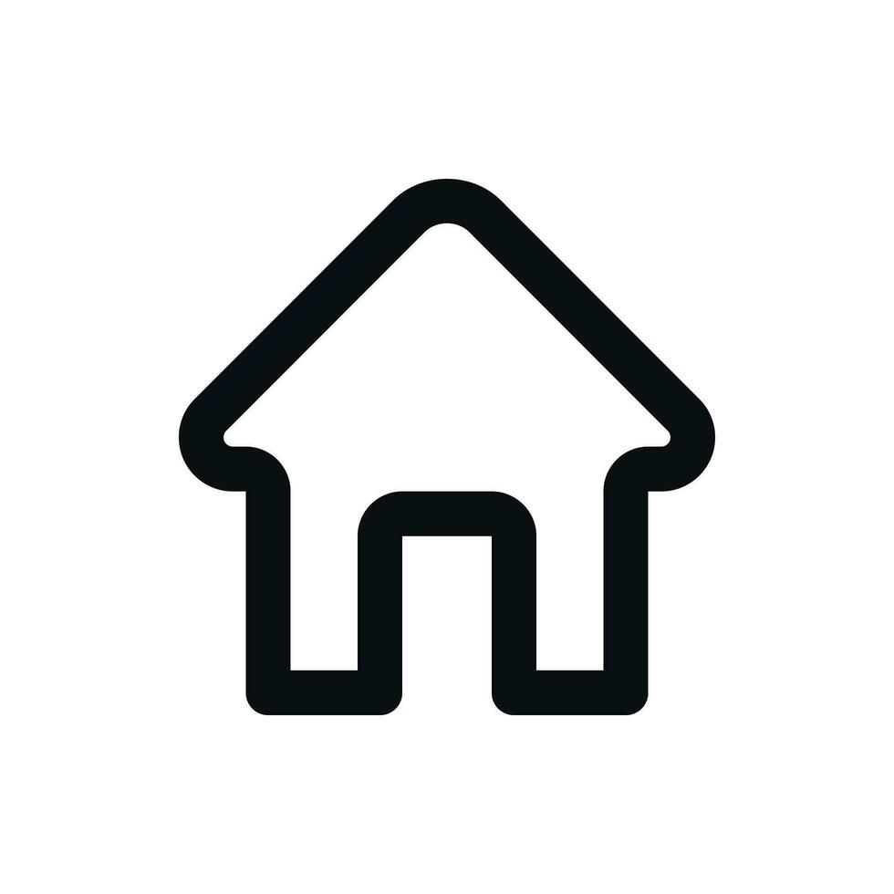 huis bladzijde icoon - website navigatie, Startpagina symbool vector
