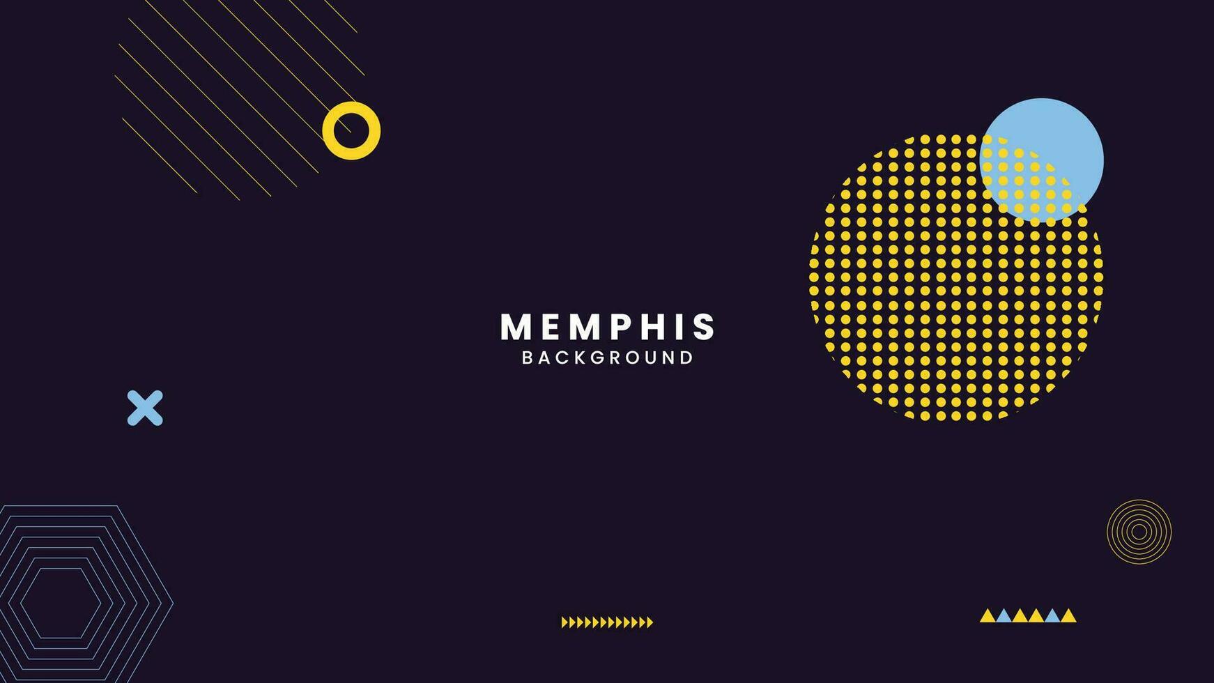 vector abstract meetkundig achtergrond met Memphis elementen retro stijl