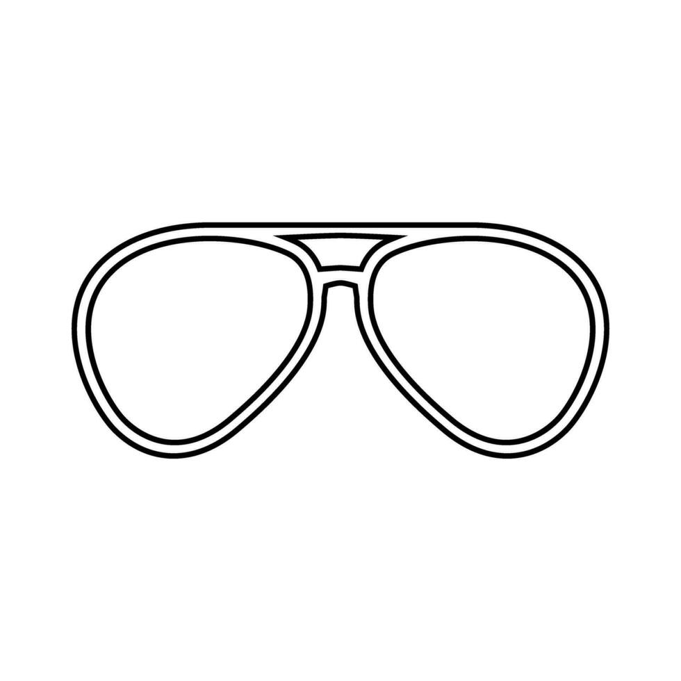 bril icoon vector. zonnebril illustratie teken. blindheid symbool of logo. vector