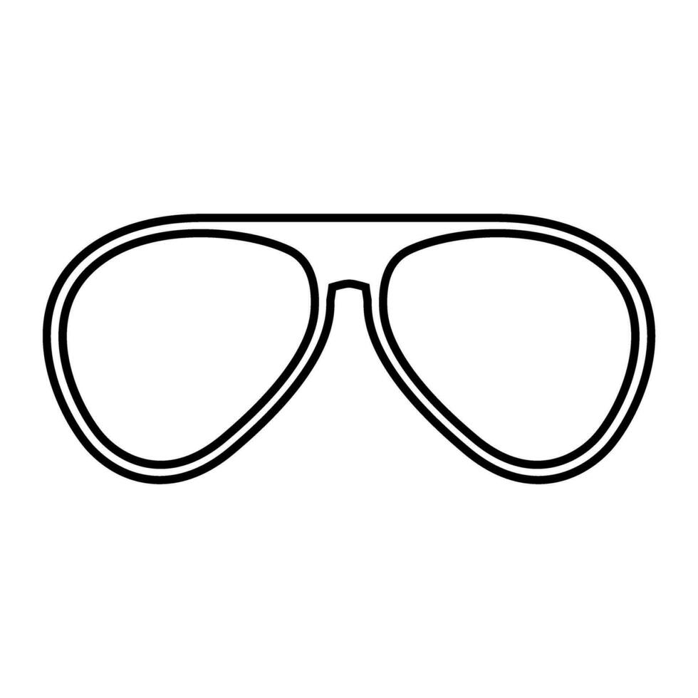 bril icoon vector. zonnebril illustratie teken. blindheid symbool of logo. vector