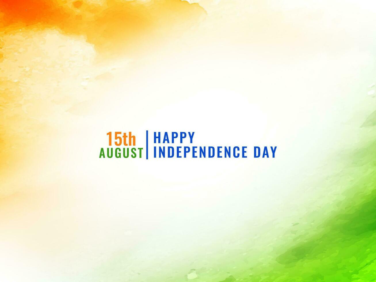 Indisch onafhankelijkheid dag driekleur vlag ontwerp patriottisch achtergrond vector