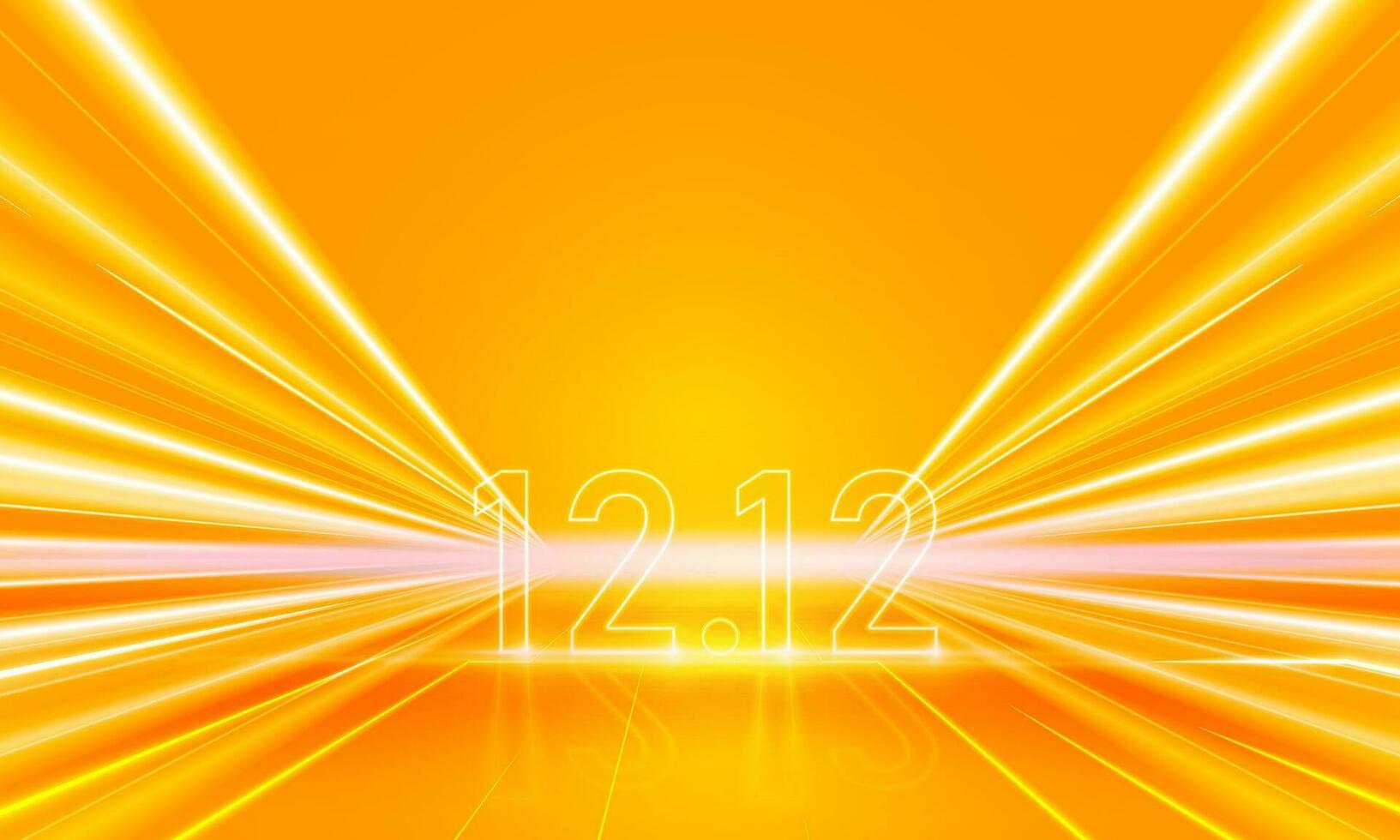 abstract sport- licht neon licht 12.12 boodschappen doen dag poster of banier met Product podium tafereel en spotlight achtergrond.12 januari verkoop banier sjabloon ontwerp voor sociaal media en website vector