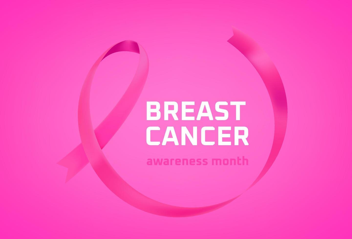 borstkanker bewustzijn maand concept vector