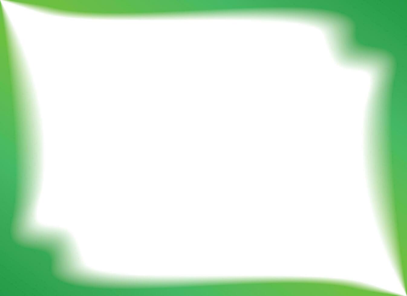 rechthoekig wazig helling groen grens. vector illustratie