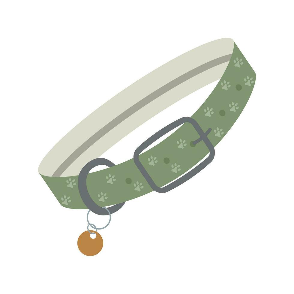 icoon van halsband voor een hond. accessoires, halsbanden en leibanden voor huisdieren, dieren. vector