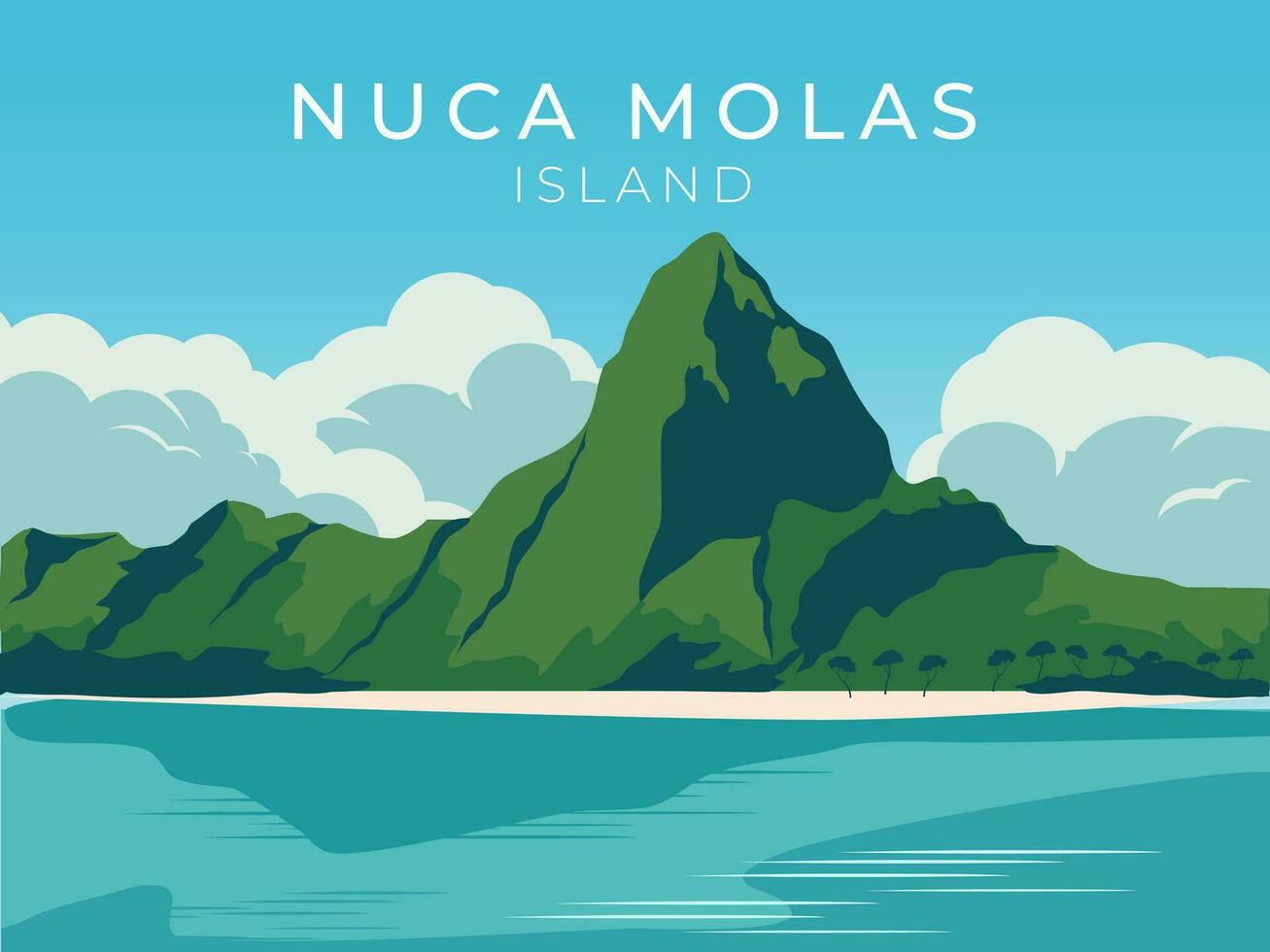 nuca mola's eiland vector