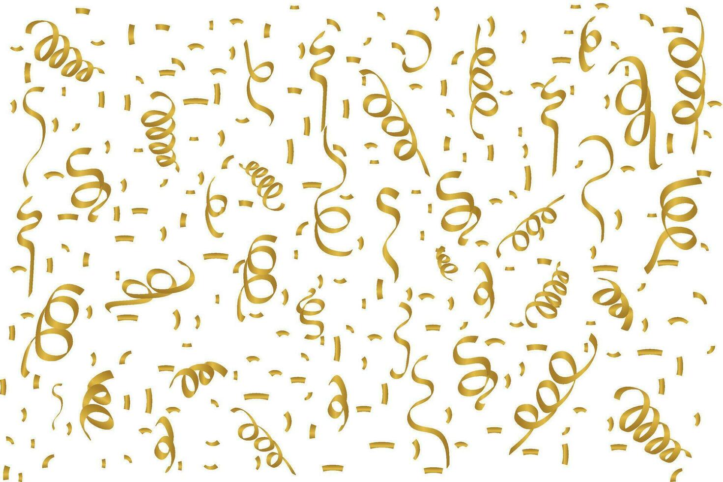 vector gouden confetti achtergrond in realistisch stijl