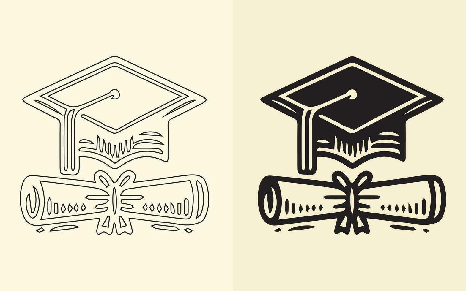 diploma uitreiking pet verschillend stijl icoon set. lijn, glyph, en gevulde schets versie, schets, en gevulde vector teken. symbool, logo illustratie. vector grafiek