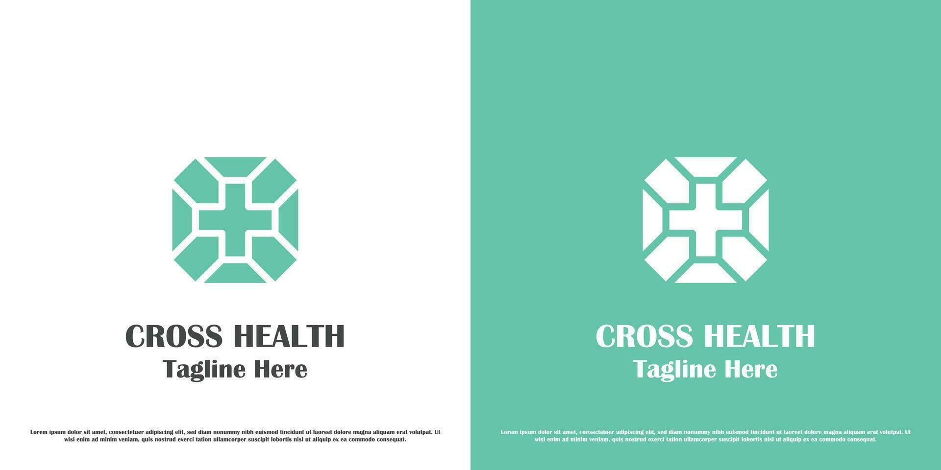 Gezondheid plus logo ontwerp illustratie. eenvoudig het formulier van kruispunt Gezondheid zorg medisch kliniek behandeling verpleegster zorg ziekte. creatief abstract modern gemakkelijk vlak icoon symbool. vector