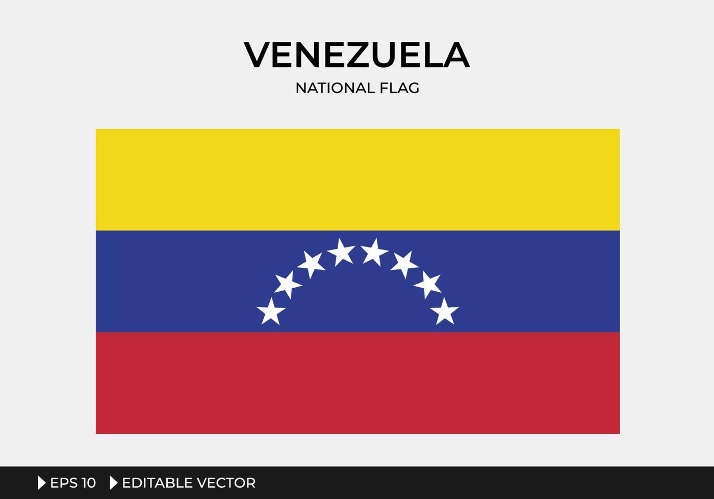 illustratie van de nationale vlag van venezuela vector