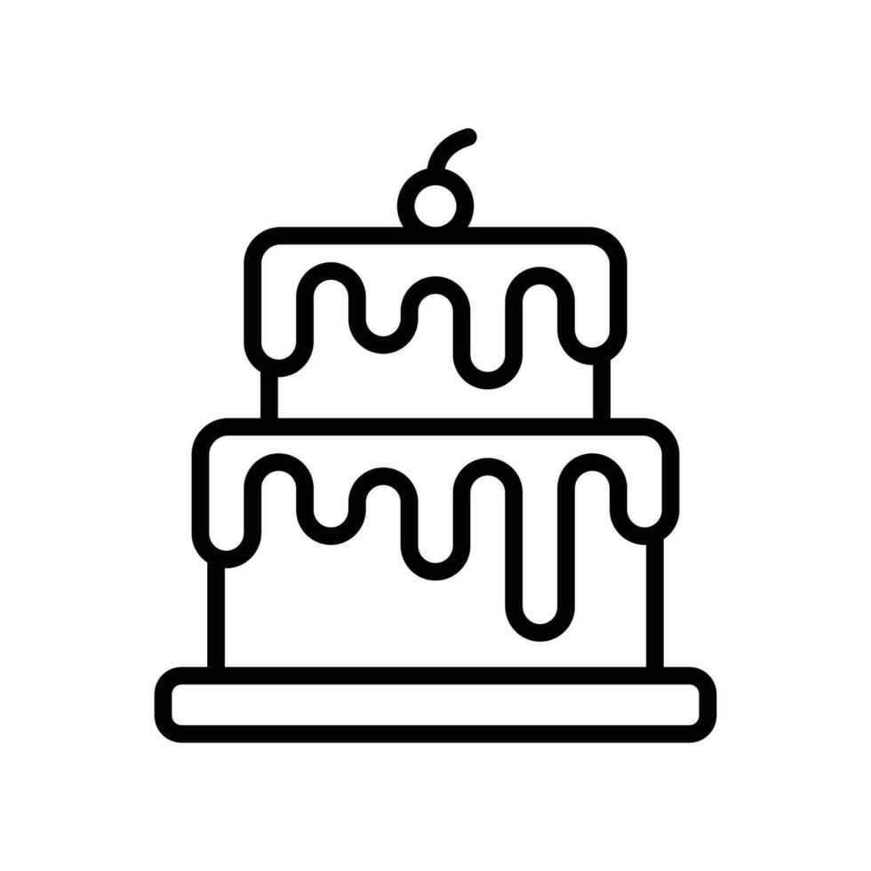 taart icoon vector ontwerp sjabloon gemakkelijk en schoon
