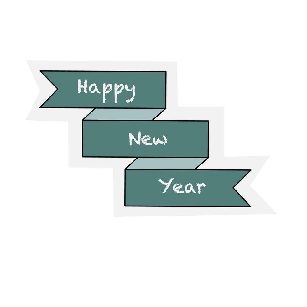 nieuw jaar vakantie partij vector illustratie decoratie symbool teken gelukkig