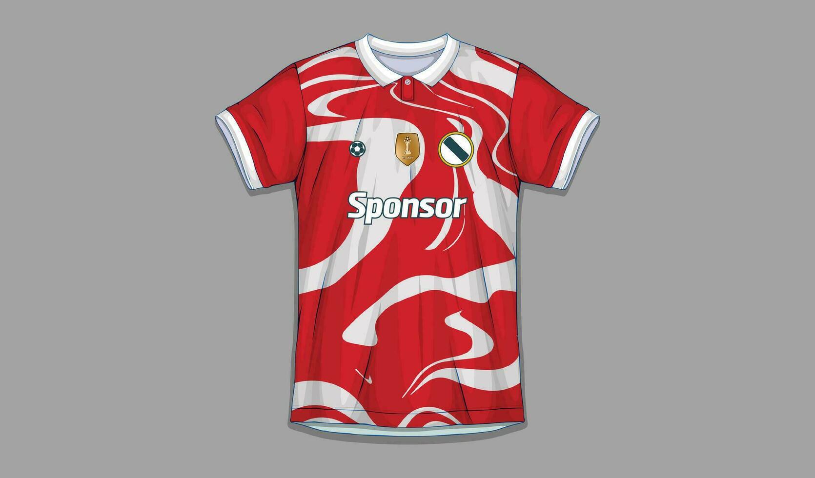 voetbal Jersey sjabloon-sport t-shirt vector