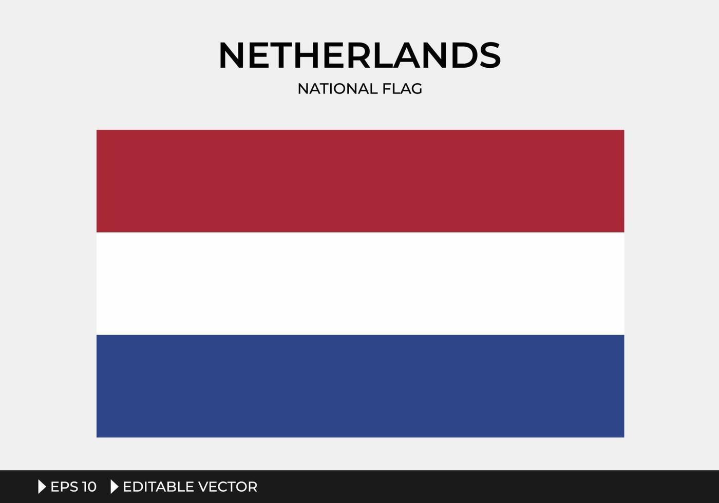 illustratie van nederlandse nationale vlag vector