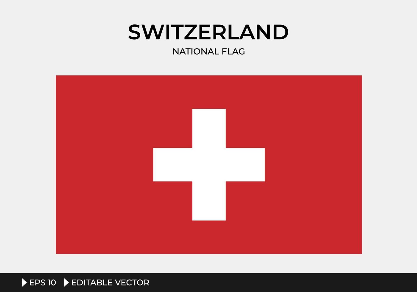 illustratie van de nationale vlag van zwitserland vector