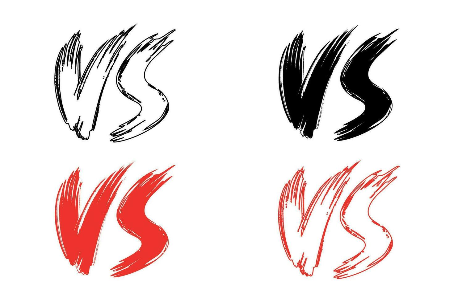 versus teken, strijd wedstrijd, vs brief, strijd vs wedstrijd. vector