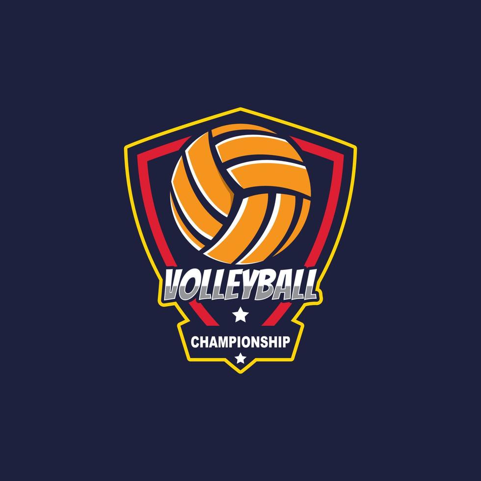 volleybal logo sjabloon vector