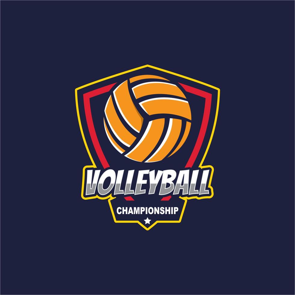 volleybal logo sjabloon vector