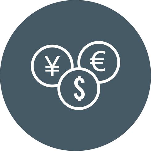 Vector valuta pictogram