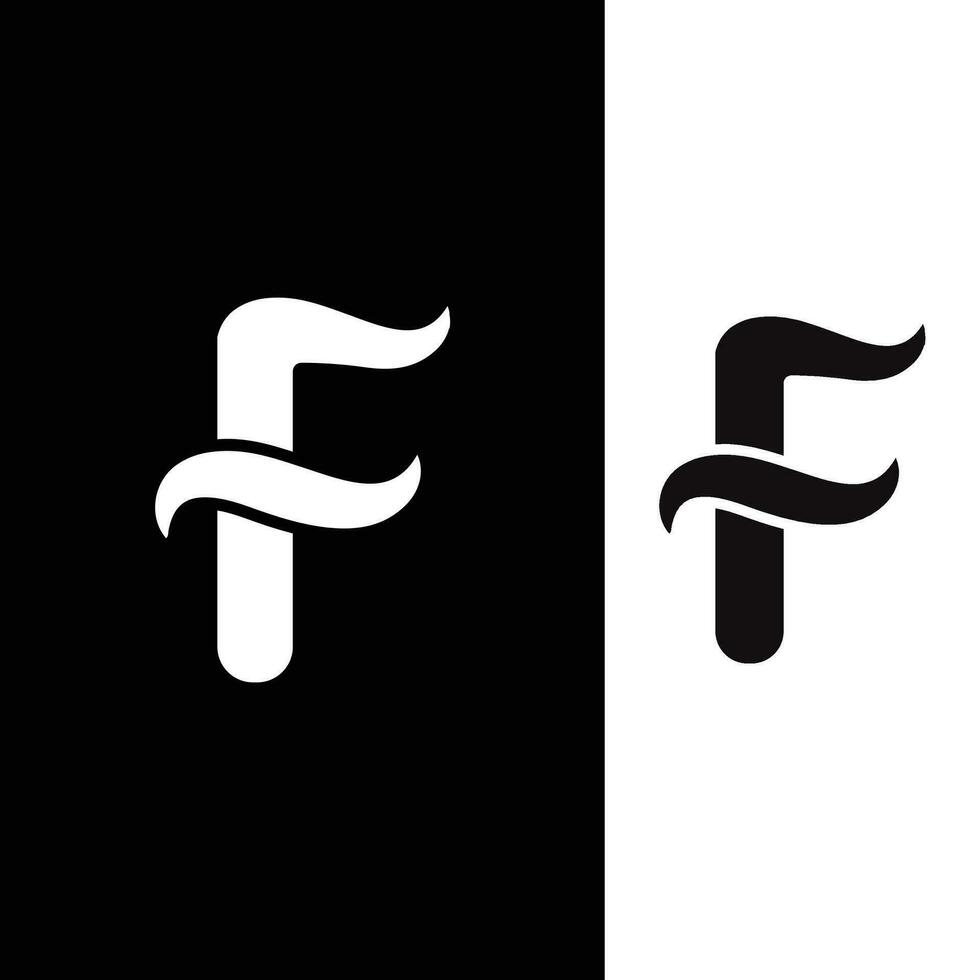 f brief logo vector professioneel abstract monogram logo ontwerp symbool