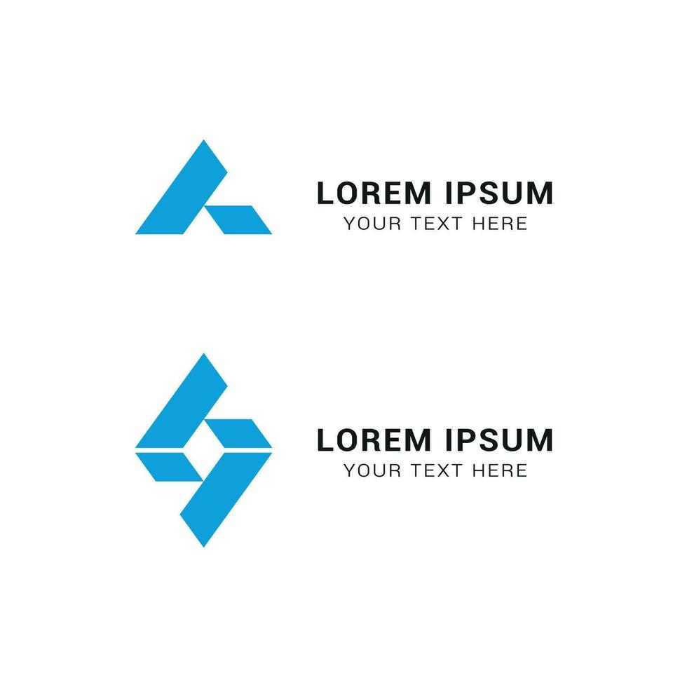 vector logo ontwerp voor de eerste brief a.