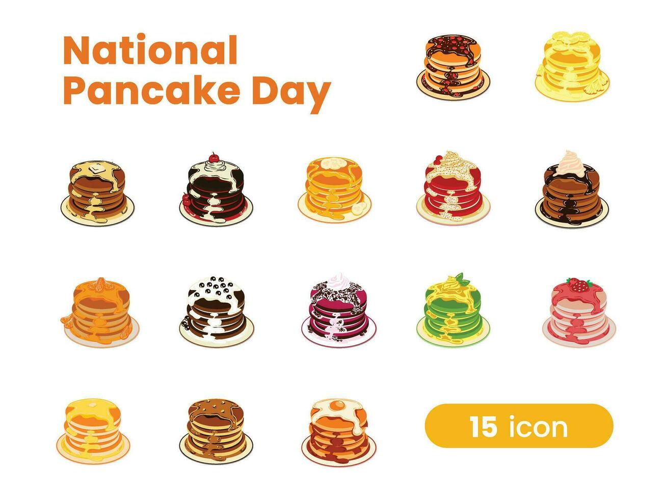 nationale pannenkoekendag vector