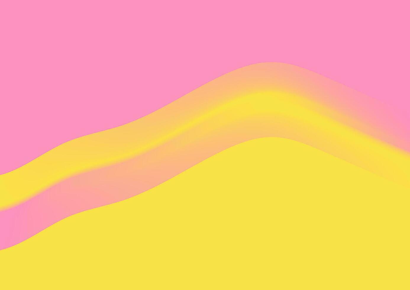 hoog contrast geel en roze pastel abstract minimaal achtergrond vector