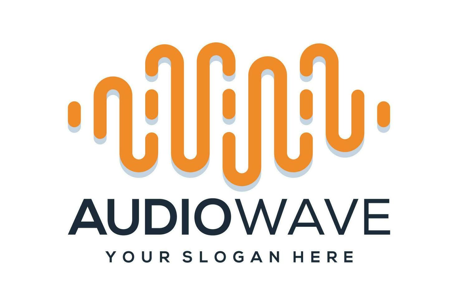 audio Golf logo ontwerp vector