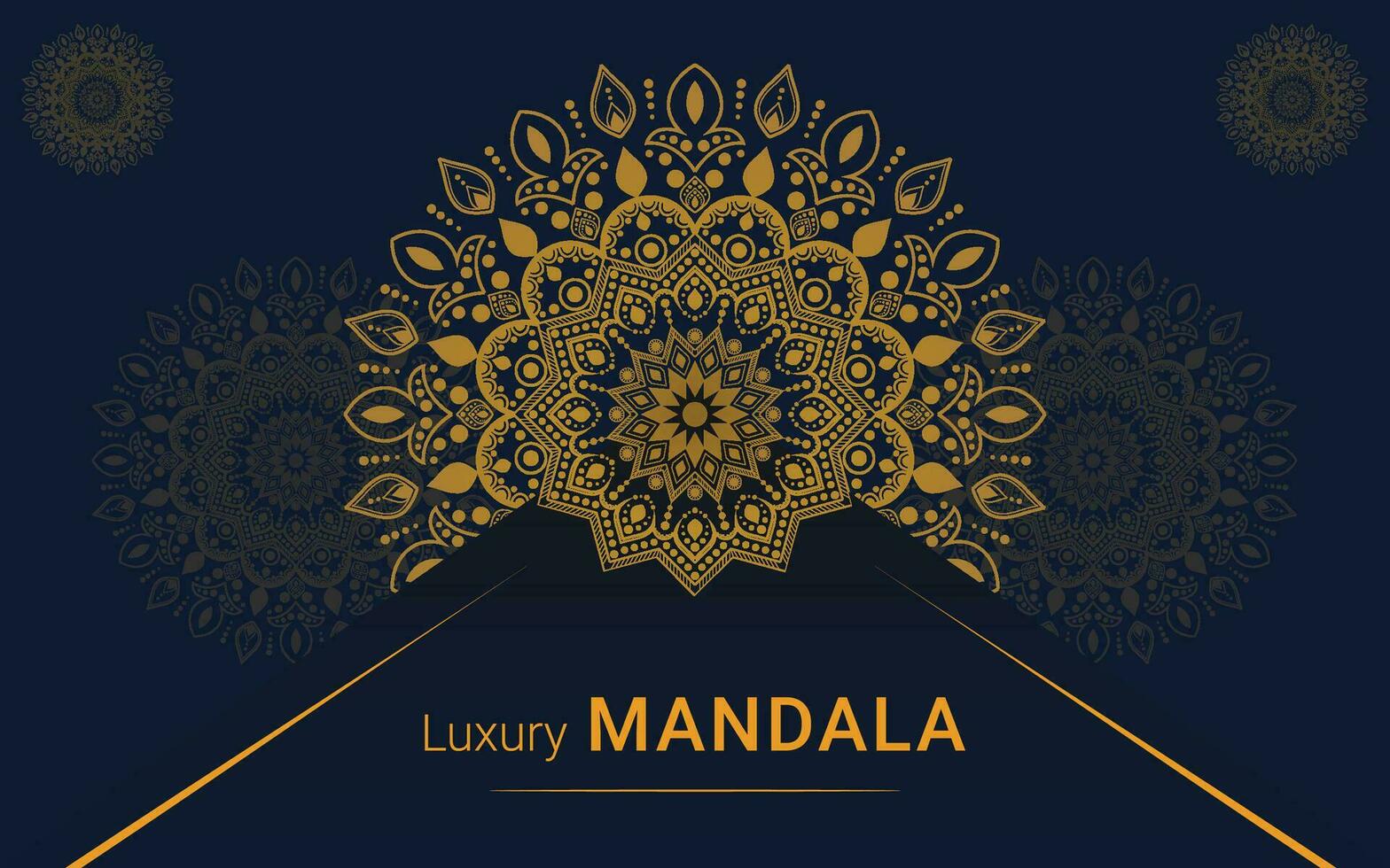 luxe mandala ontwerpsjabloon vector