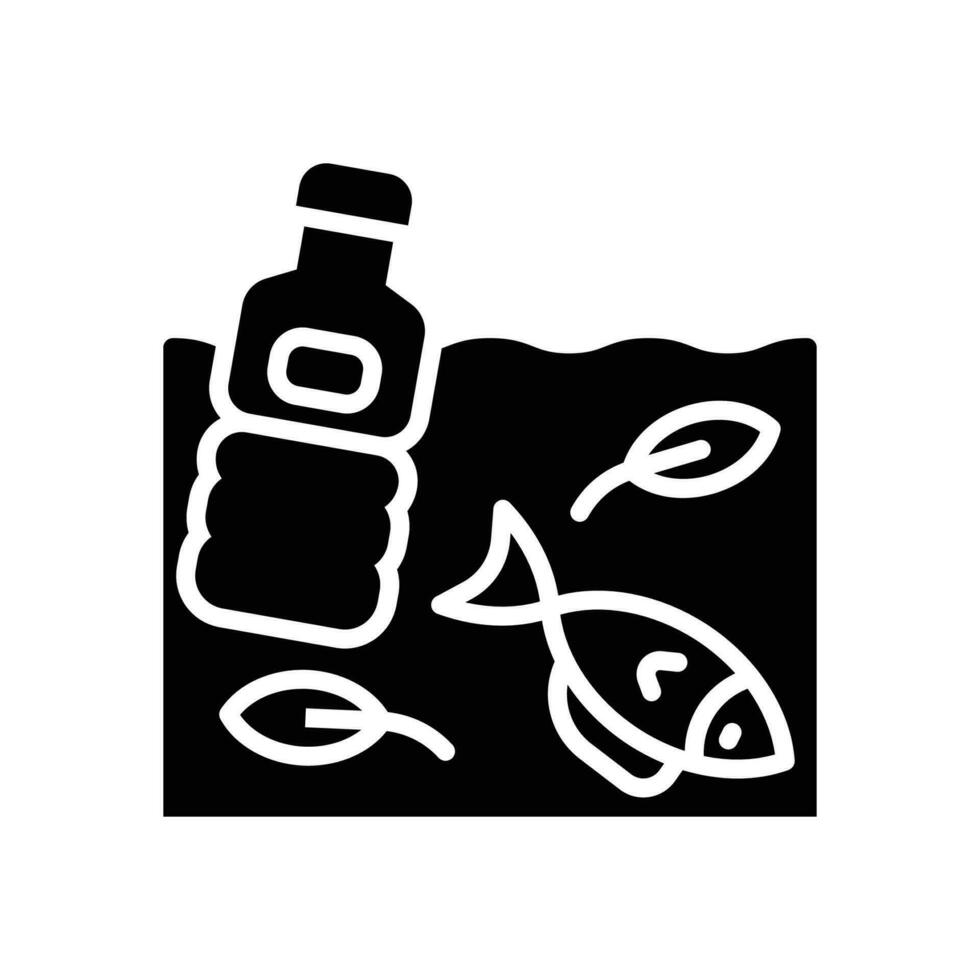 water verontreiniging icoon. vector glyph icoon voor uw website, mobiel, presentatie, en logo ontwerp.