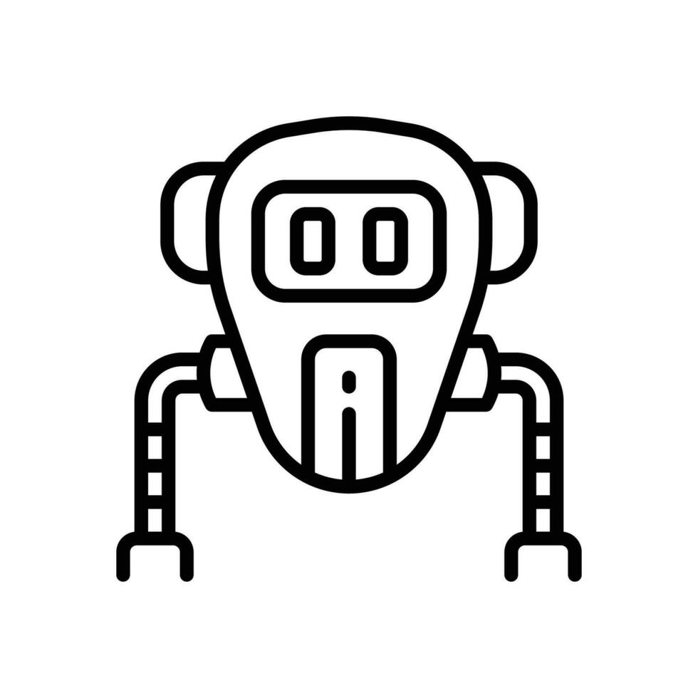 ruimte robot icoon. vector lijn icoon voor uw website, mobiel, presentatie, en logo ontwerp.