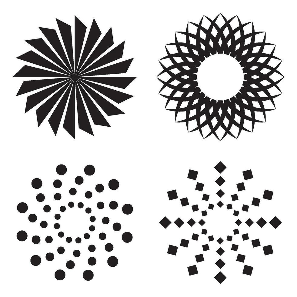 circulaire patroon icoon vector