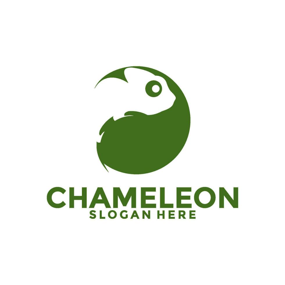 kameleon logo vector ontwerp sjabloon