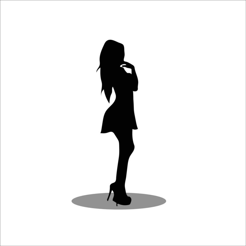 vrouw silhouet vector