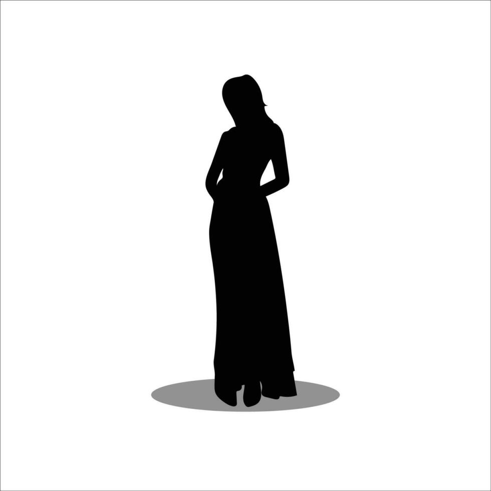 vrouw silhouet vector